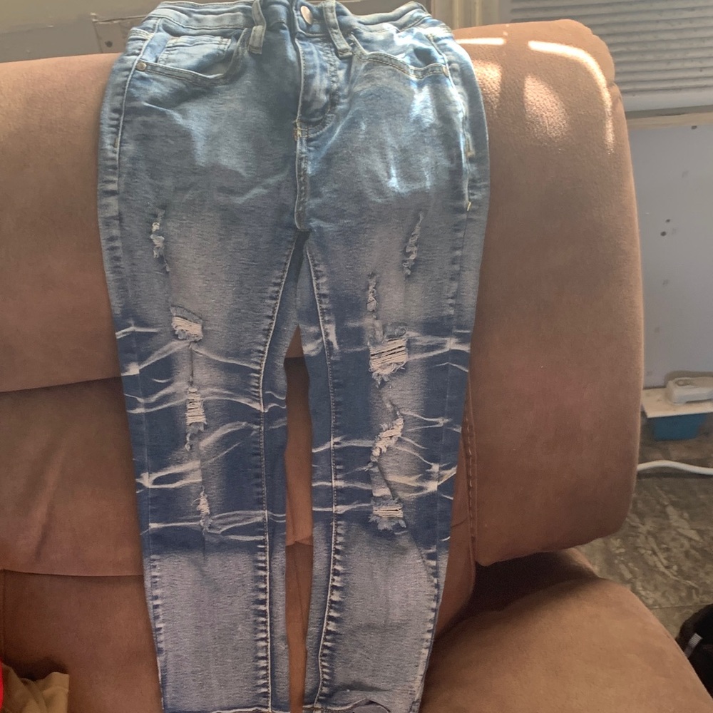 Light Blue Distressed boys Jeans